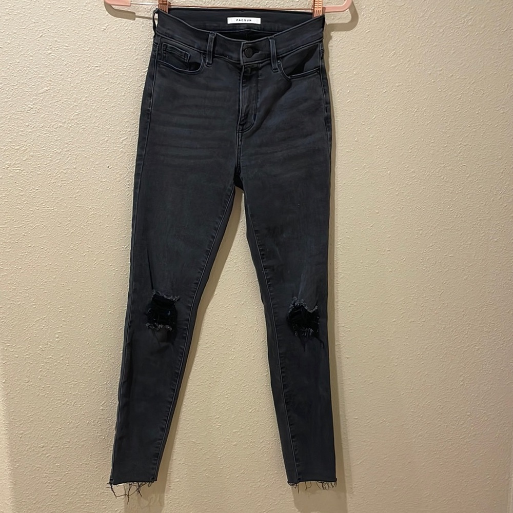 high rise black pacsun jeans